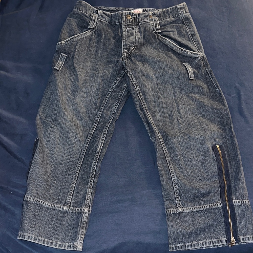Joie Denim Cargo Capri Pants